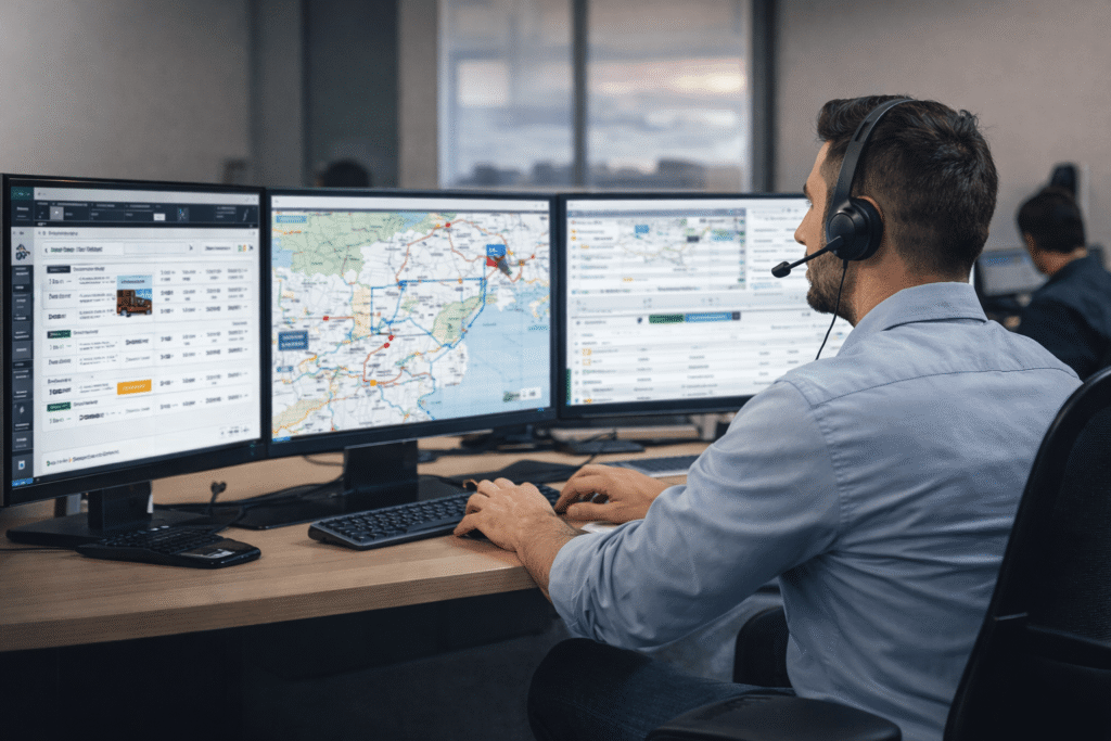 dispatcher with screen